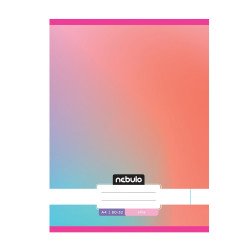Füzet, A4, sima, 80-32, Monochrome és Gradient minták I., 12 db/csomag Nebulo Iskolai füzet Nebulo