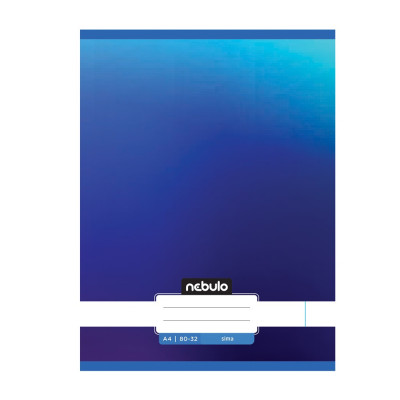 Füzet, A4, sima, 80-32, Monochrome és Gradient minták II., 12 db/csomag Nebulo