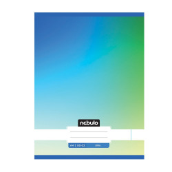 Füzet, A4, sima, 80-32, Monochrome és Gradient minták II., 12 db/csomag Nebulo Iskolai füzet Nebulo