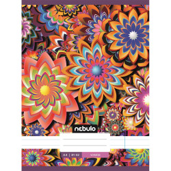 Füzet, A4, vonalas 81-32, L-Design minták, 12 db/csomag Nebulo Iskolai füzet Nebulo