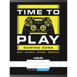 Füzet, A4, vonalas, 81-32, Xtreme minták, 12 db/csomag Nebulo