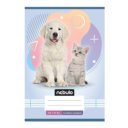 Füzet, A5, 1. osztályos vonalas, 14-32, Állatos minták, 16 db/csomag Nebulo