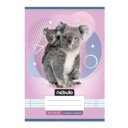 Füzet, A5, 1. osztályos vonalas, 14-32, Állatos minták, 16 db/csomag Nebulo