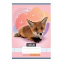 Füzet, A5, 1. osztályos vonalas, 14-32, Állatos minták, 16 db/csomag Nebulo