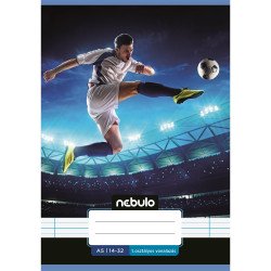 Füzet, A5, 1. osztályos vonalas, 14-32, Vagány minták, 16 db/csomag Nebulo Iskolai füzet Nebulo