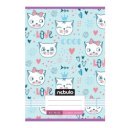 Füzet, A5, 2. osztályos vonalas, 16-32, Cuki minták, 16 db/csomag Nebulo