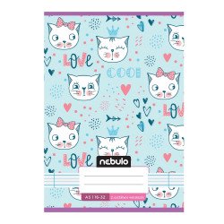 Füzet, A5, 2. osztályos vonalas, 16-32, Cuki minták, 16 db/csomag Nebulo Iskolai füzet Nebulo