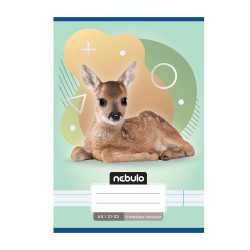 Füzet, A5, 4. osztályos vonalas, 21-32, Állatos minták, 16 db/csomag Nebulo Iskolai füzet Nebulo