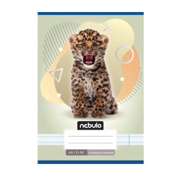 Füzet, A5, 4. osztályos vonalas, 21-32, Állatos minták, 16 db/csomag Nebulo