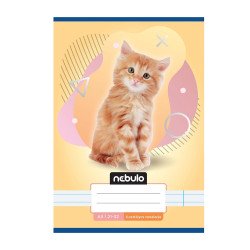 Füzet, A5, 4. osztályos vonalas, 21-32, Állatos minták, 16 db/csomag Nebulo Iskolai füzet Nebulo