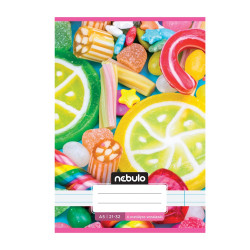 Füzet, A5, 4. osztályos vonalas, 21-32, Cuki minták, II., 16 db/csomag Nebulo Iskolai füzet Nebulo