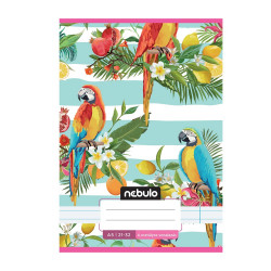 Füzet, A5, 4. osztályos vonalas, 21-32, Cuki minták, II., 16 db/csomag Nebulo