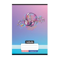 Füzet, A5, hangjegy, 36-16, Mix minták, 16 db/csomag Nebulo Iskolai füzet Nebulo