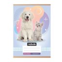 Füzet, A5, kockás, 27-32, Állatos minták, 16 db/csomag Nebulo