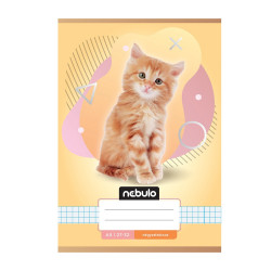 Füzet, A5, kockás, 27-32, Állatos minták, 16 db/csomag Nebulo Iskolai füzet Nebulo