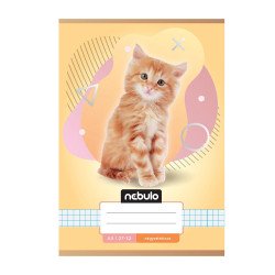 Füzet, A5, kockás, 27-32, Állatos minták, 16 db/csomag Nebulo Iskolai füzet Nebulo
