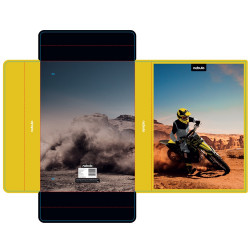Füzetbox A4, hullámkarton, Motorcross, Nebulo Tok, tartó, füzetbox Nebulo