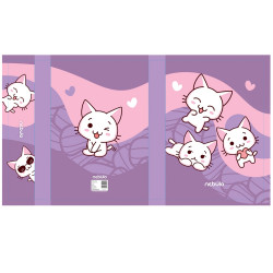 Füzetbox, A4, Cica, Nebulo Tok, tartó, füzetbox Nebulo