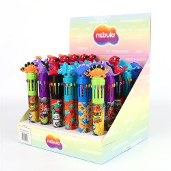 Golyóstoll 10színű, baby dino, 30 db/display Nebulo Golyóstoll Nebulo