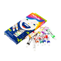 Tempera készlet, 12 ml, Nebulo 12 klf. szín Tempera Nebulo