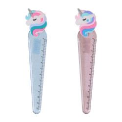 Vonalzó, 13 cm, Unikornis, 20 db/display Nebulo Vonalzó, szögmérő Nebulo