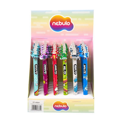 Zseléstoll radírozható, army, 36 db/display Nebulo