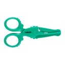 Olló, 12cm, biztonsági, műanyag krokodil forma, Nebulo