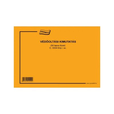 Védőoltási kimutatás c.3334-5/2009új