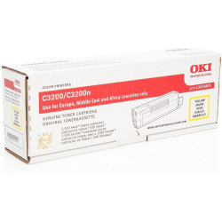 Oki C3200 toner yellow ORIGINAL leértékelt Toner original Oki