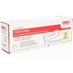 Oki C3200 toner yellow ORIGINAL leértékelt Toner original Oki