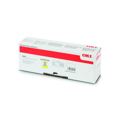 Oki C612 toner yellow ORIGINAL