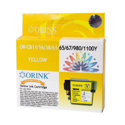 Brother CB11/LC980/LC985/LC1100XL tintapatron yellow ORINK Tintapatron kompatibilis Orink