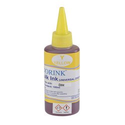 Utángyártott Ink Hp Universal dye yellow 100ml ORINK Töltési anyag Orink