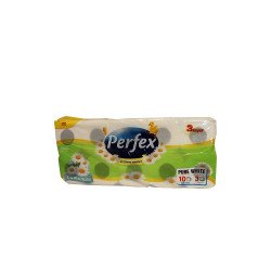 Toalettpapír 3 rétegű 120 lap/tekercs 10 tekercs/csomag Boni Perfex Parfüm Essence kamillás Toalettpapírok Perfex