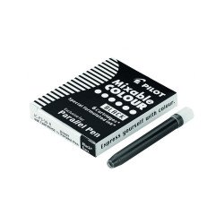 Töltőtoll tintapatron Pilot Parallel Pen 6 db/doboz, fekete Töltőtoll, patron Pilot