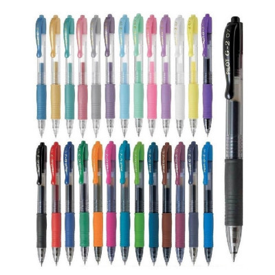 Zseléstoll 0,5mm, nyomógombos Pilot G-2, írásszín zöld