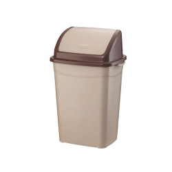 Szemetes kuka billenő fedéllel műanyag 4 literes barna UP114 Papírkosár, szemetes Planet