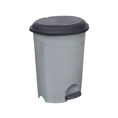 Szemetes kuka pedálos műanyag 12 literes szürke UP126