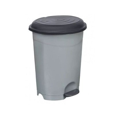 Szemetes kuka pedálos műanyag 12 literes szürke UP126