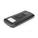 Powerbank napelemes 15W 2X USB-A + USB-C Platinet fekete