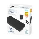 Powerbank szett 20000 mAh +20W PD töltő Platinet fekete