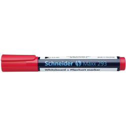 Tábla- és flipchart marker 2-5mm, vágott végű Schneider Maxx 293 piros Táblamarker Schneider
