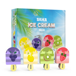 Radír, jégkrém, 36 db/display, Silka Radír Silka