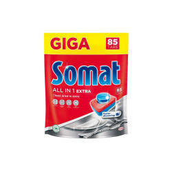 Mosogatógép tabletta 85 db/doboz All in One Extra Somat citrom Gépi mosogatás Somat