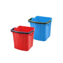 Vödör 18 literes szögletes piros Vödrök, lapátok Uctem Plas