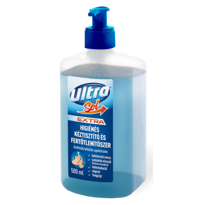Folyékony szappan pumpás 500 ml fertőtlenítő hatással Ultra Sol Extra