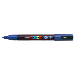 Dekormarker 0,9-1,3mm, Uni Posca PC-3M kék Dekormarker Uni