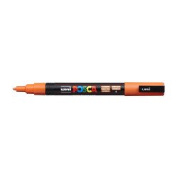 Dekormarker 0,9-1,3mm, Uni Posca PC-3M narancs Dekormarker Uni