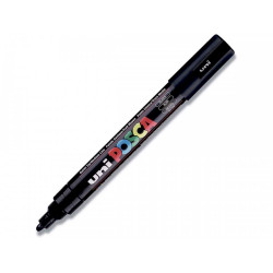 Dekormarker 1,8-2,5mm, Uni Posca PC-5M fekete Dekormarker Uni