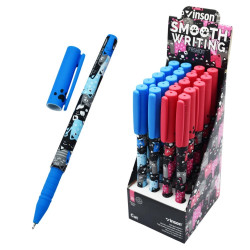 Golyóstoll kupakos, 0,7mm Vinson Cat A27 vegyes test displ 20 db/display Golyóstoll Vinson